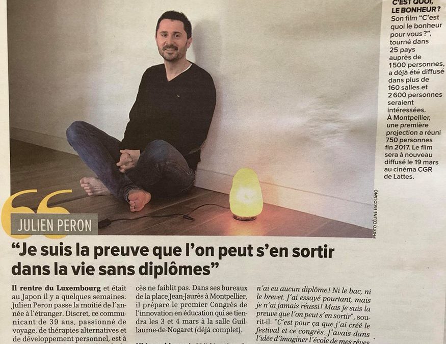 Julien Peron, réussir sans diplôme c’est possible