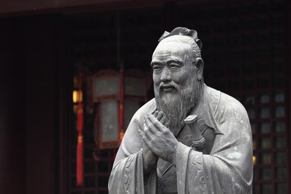 Statue de Confucius - Le bonheur vu par les philosophes