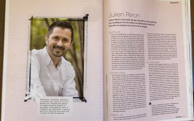 Julien PERON dans le magazine Happinez N°38
