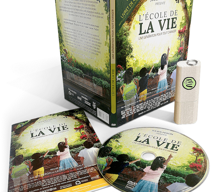 Pack film l’école de la vie, une génération pour tout changer accompagné de la clé USB du Festival pour l’école de la vie