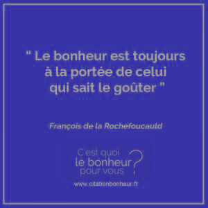 citation sur le bonheur de la vie